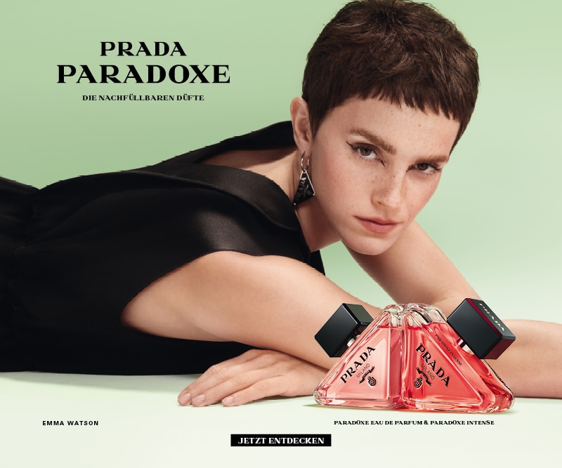 Prada Paradoxe Eau de Parfum und Paradoxe Intense – nachfüllbare Damendüfte in ikonischen rosa Flakons.